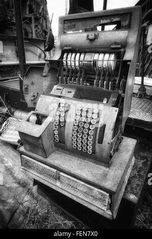 Old machinery in an old abandoned factory in Rijeka, Croatia, Europe