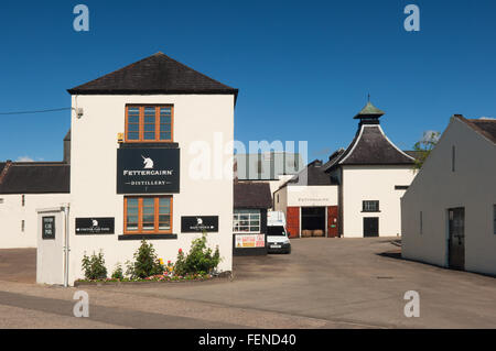 Fettercairn malt whisky distillery - Fettercairn, Aberdeenshire, Scotland. Stock Photo