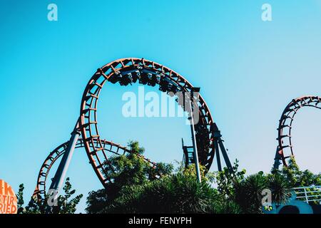 Roller coaster ride in Amusement park Tikuji ni wadi ; Bombay Mumbai ...