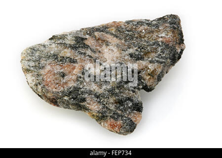 Hornblende Granite, Igneous Plutonic Rock, Ottawa, Canada Stock Photo