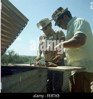Fredericksburg turkey picnic, 1970 Barbecue, Fredericksburg, Turkey Stock Photo