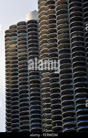 Marina City Towers, Chicago Illinois. Stock Photo