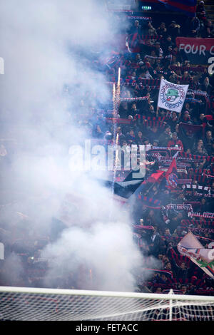 Bologna, Italy. 6th Feb, 2016. Fans (Bologna) Football/Soccer : Italian 'Serie A' match between Bologna 1-1 Fiorentina at Renato Dall Ara Stadium in Bologna, Italy . © Maurizio Borsari/AFLO/Alamy Live News Stock Photo