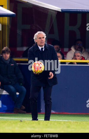 Bologna, Italy. 6th Feb, 2016. Roberto Donadoni (Bologna) Football/Soccer : Italian 'Serie A' match between Bologna 1-1 Fiorentina at Renato Dall Ara Stadium in Bologna, Italy . © Maurizio Borsari/AFLO/Alamy Live News Stock Photo