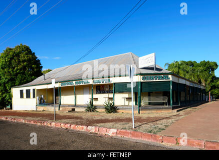 Central Hotel Historical Building, Normanton, Gulf of Carpentaria, Queensland, Australia Stock Photo