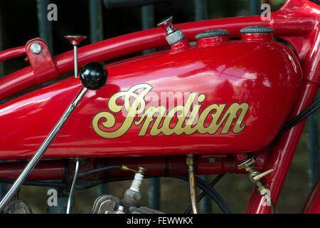 1929 Indian 101 Scout motorcycle. Classic American motorcycle Stock Photo