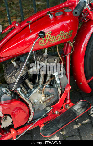 1929 Indian 101 Scout motorcycle. Classic American motorcycle Stock Photo