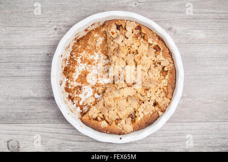 apple crumble cake Stock Photo