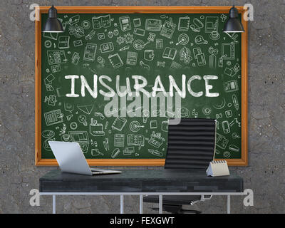 Insurance concept: Life Insurance on chalkboard background Stock Photo ...