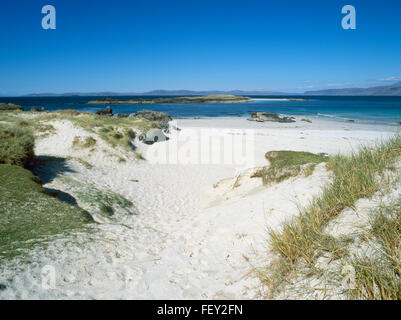 White Strand Of The Monk's Beach, Iona, Scotland Uk On A Sunny Summer's 