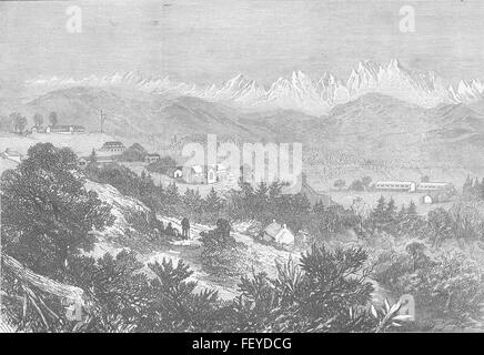 INDIA The New Hill Station of Ranikhet 1875. Illustrated London News Stock Photo