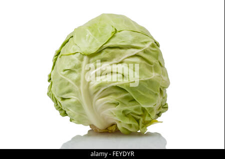 head cabbage isolated on white Stock Photo