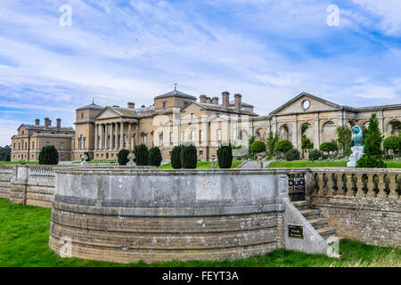 Holkham Hall is an 18th-century country house constructed in the Palladian style for Thomas Coke, 1st Earl of Leicester. Stock Photo