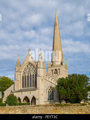 St Mary’s church Snettisham “the most exciting 14th century Decorated church in Norfolk.” Stock Photo