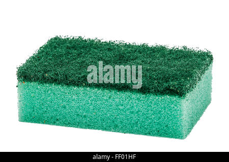 Sponge for washing dishes, isolated on white background Stock Photo