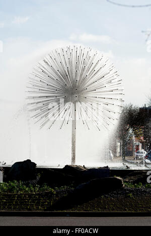 Roanne Dandelion Fountain, Nuneaton, Warwickshire, UK Stock Photo