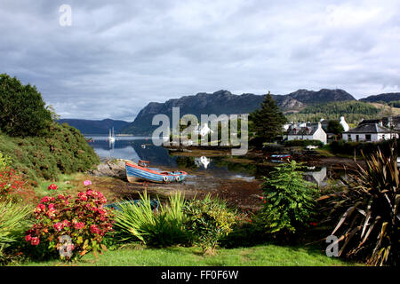 Plockon - View across Loch Carron Stock Photo