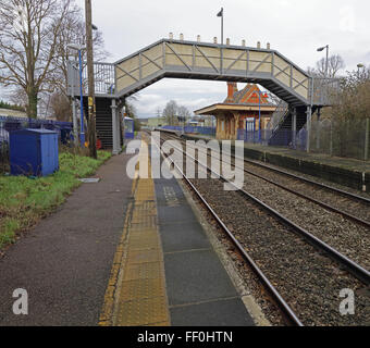 Culham preserved railway station building made of red brick and ...