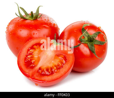 tomatoes  isolated on the white background. Stock Photo