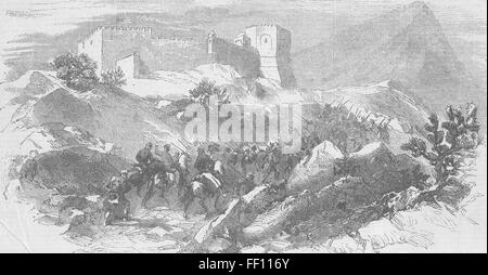 MOROCCO The Alcasbah(Citadel), Tetuan 1860. Illustrated Times Stock Photo
