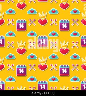 Seamless Background for Valentines Day Stock Vector