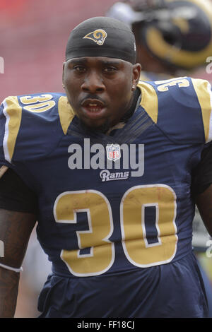 Zac Stacy #30 of the Saint Louis Rams during the second quarter, in ...