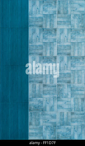 modern tiles wall texture for interior in blue Stock Photo