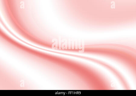 Convex white waves and pink line on gradient wavy pink background Stock Photo