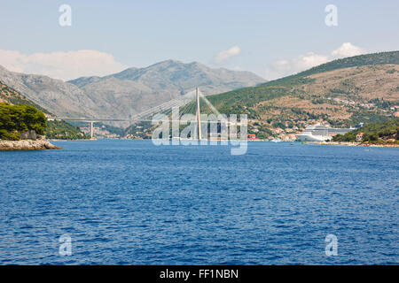 Dubrovnik,Old Town,Walls,Fortifications,Venetian,Gothic and late Renaissance architecture,Alleyways,Croatia.Eastern Adriatic Stock Photo