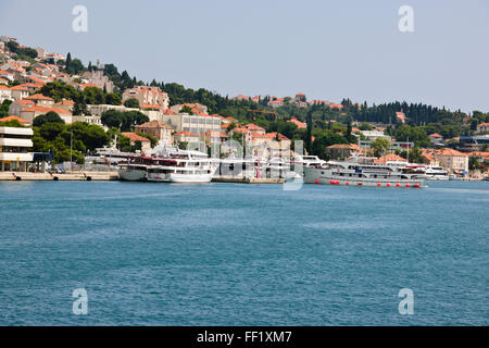 Dubrovnik,Old Town,Walls,Fortifications,Venetian,Gothic and late Renaissance architecture,Alleyways,Croatia.Eastern Adriatic Stock Photo