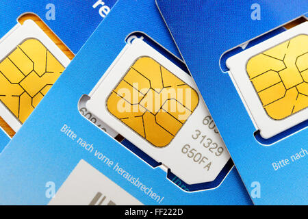 SIM cards Stock Photo