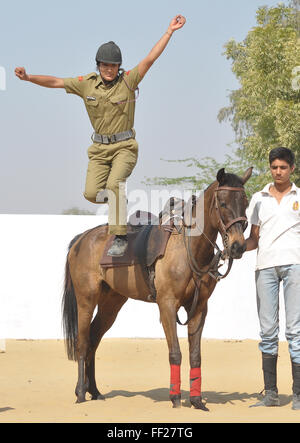 NCC cadets take part in horse riding training during a 10-day Stock ...