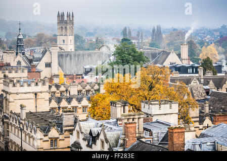 Magdalen College in autumn, Oxford, Oxfordshire, England, United Kingdom, Europe Stock Photo