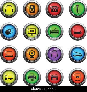 Devices simply icons Stock Vector