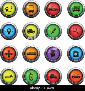 Navigation simply icons Stock Vector