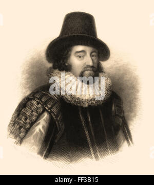 Francis Bacon or Baron Baco of Verulam, 1561 - 1626, an English philosopher, statesman and scientist Stock Photo