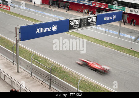 Ferrari Formule 1 test days , Montmelo, Barcelona , Spain Stock Photo