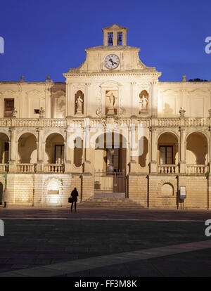 Bishops Palace on Piazza del Duomo, Lecce, Puglia, Italy Stock Photo