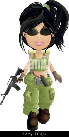 soldiers by 23 February Stock Vector