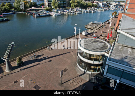 Brayford Waterfront/Lincoln Marina, Lincoln, Lincolnshire, UK Stock Photo