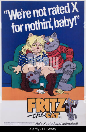Fritz the Cat  - Movie Poster Stock Photo