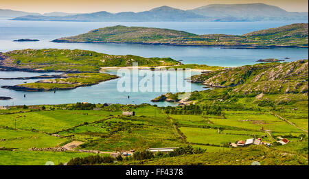 photo beautiful scenic rural landscape from ring kerry ireland Stock Photo