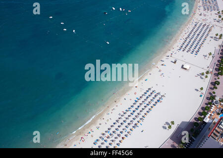 Aerial of a beach in Mallorca Stock Photo