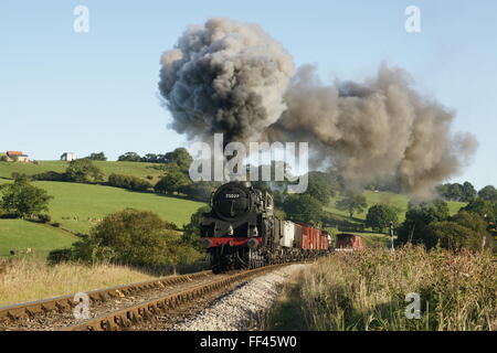 Steam Locomotive BR Standard Class 5MT 4-6-0 75029 Green Knight Stock Photo