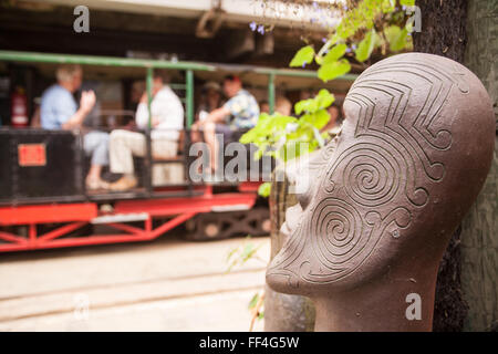 At Driving Creek Railway and Potteries.Near Coromandel Town,Coromandel Peninsula,North Island,New Zealand,NZ, Stock Photo