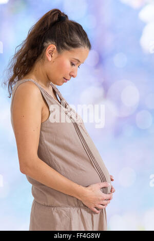 Asia pregnant woman Stock Photo