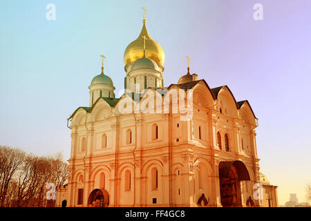 Orthodox churches in the Moscow Kremlin in Russia Stock Photo