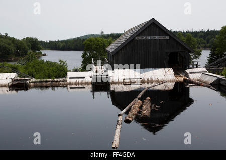 Saw mill at Sherbrooke Village in Nova Scotia, Canada. Stock Photo