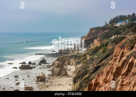 Cliffs at El Matador State Beach Stock Photo