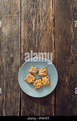 Buccellato - traditional Sicilian pastries stuffed with dried figs and raisins Stock Photo